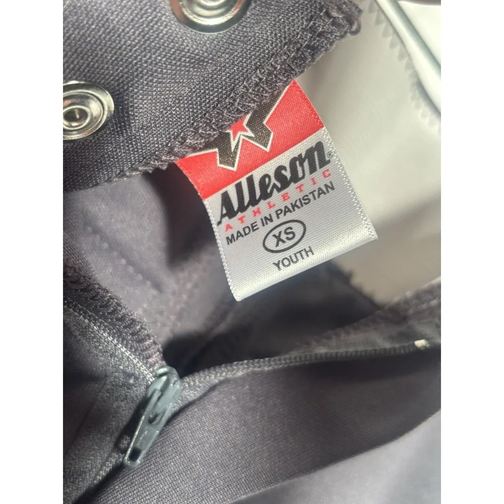 Boys Grey Baseball Pants NEW Alleson Athletic Sz XS‎ Belt Loops Pockets Zip O4